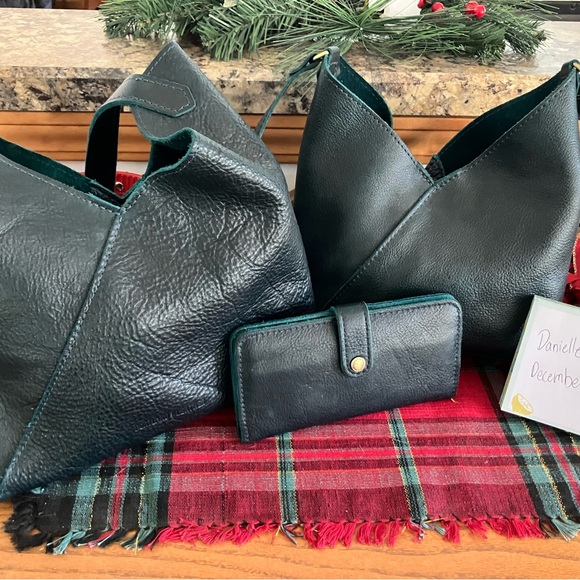 Portland Leather Handbags - SOLD  Leather:Boreal: Naomi (small, large, and bifold wallet bundle)